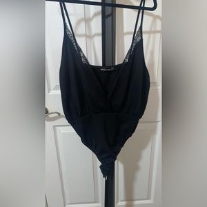 Plunge neck bodysuit